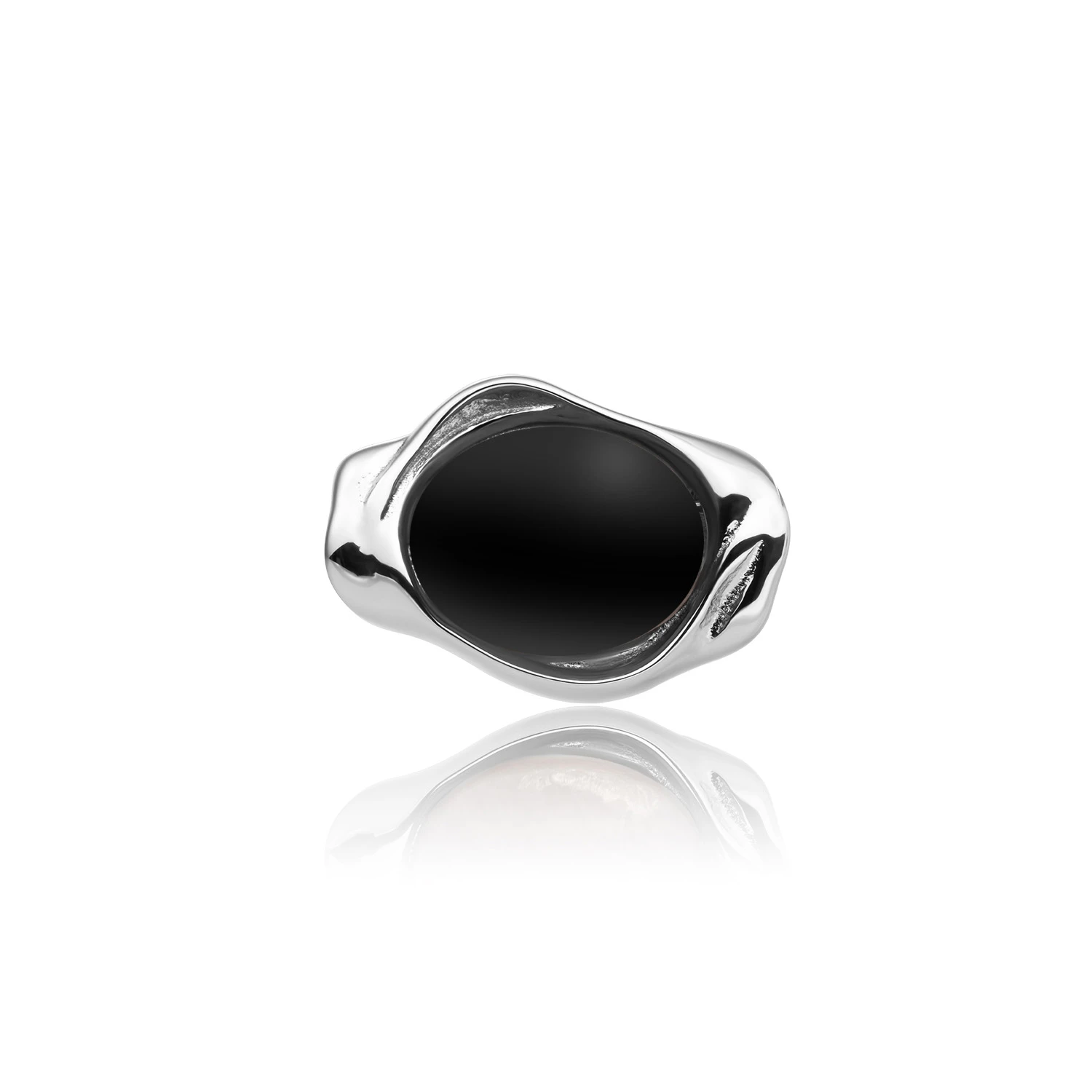 Pendant | Onyx Flow Amulet - Silver
