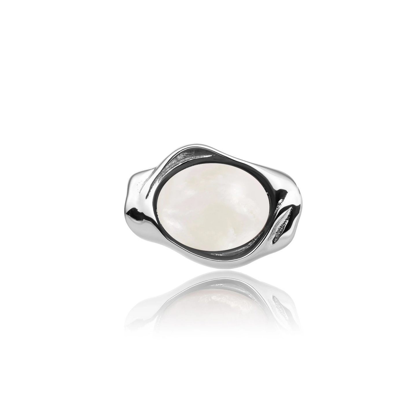 Pendant | Pearl Flow Amulet - Silver
