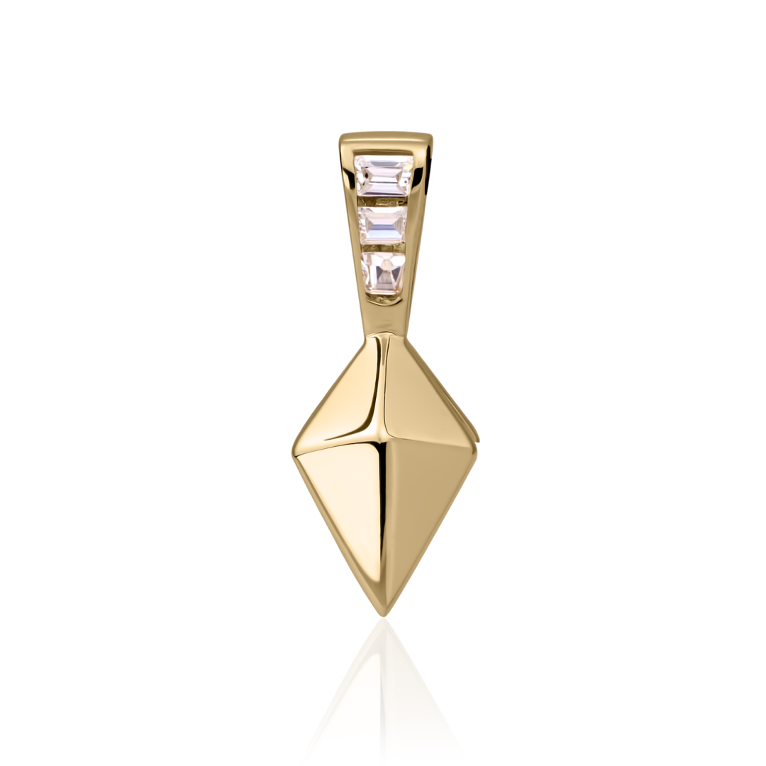 Pendant | Pyramid Edge Gold - CZ