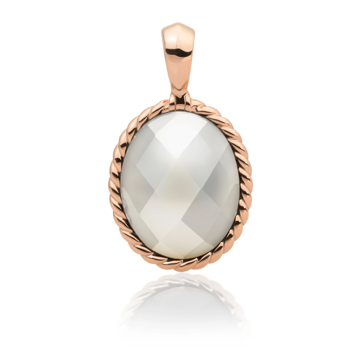 Pendant - Rose Gold - Pearl Twist