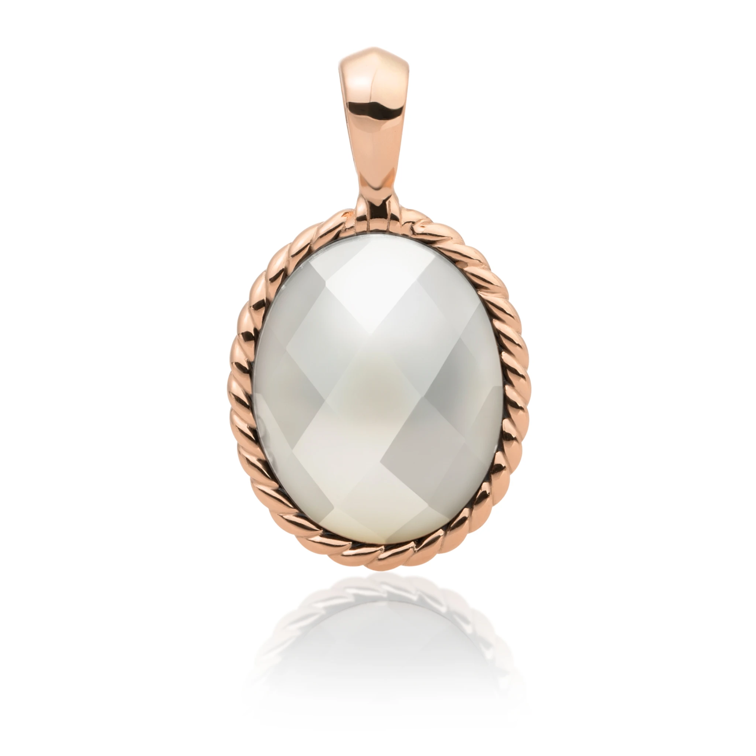 Pendant - Rose Gold - Pearl Twist