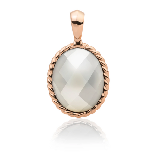 Pendant - Rose Gold - Pearl Twist