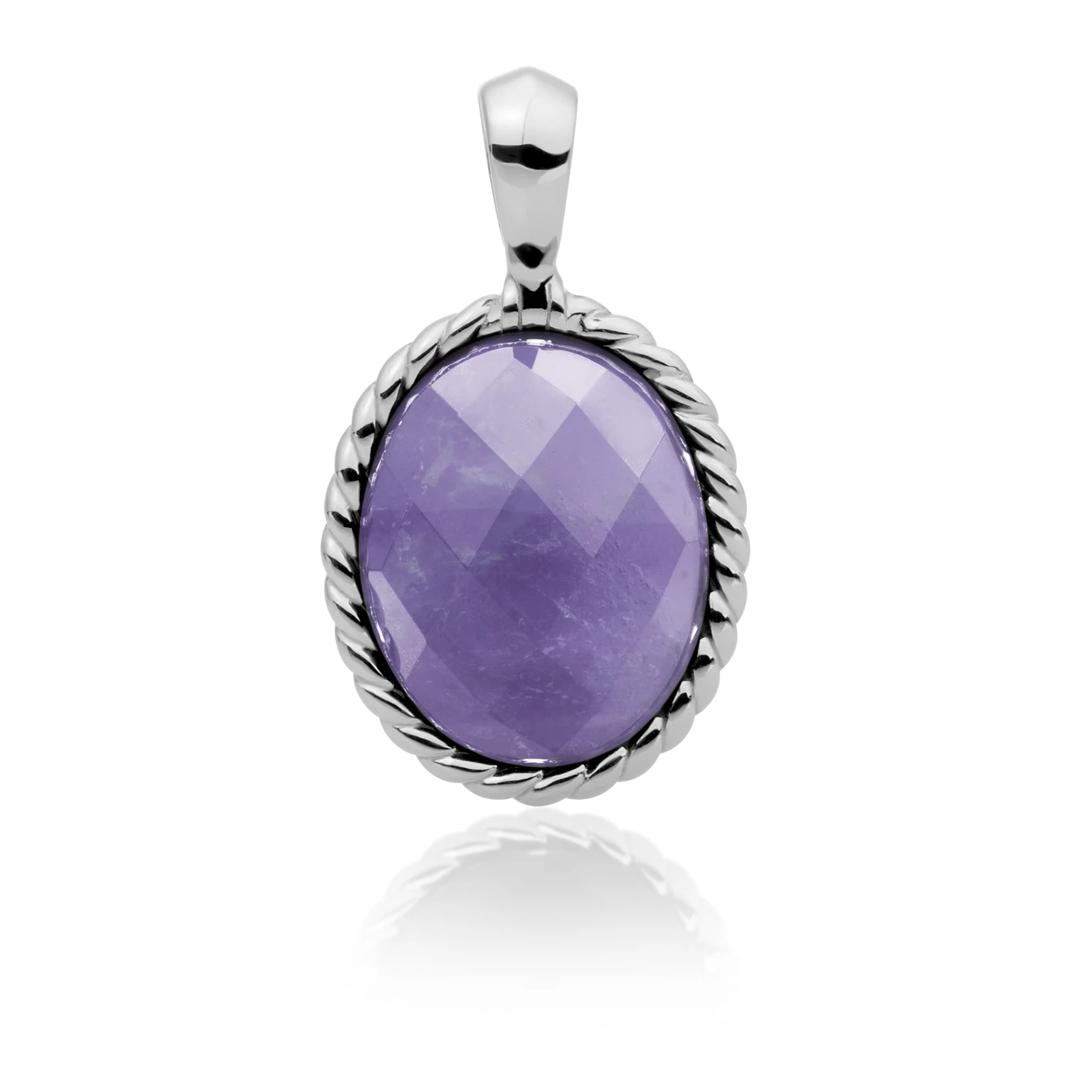 Pendant | Silver - Amethyst Twist