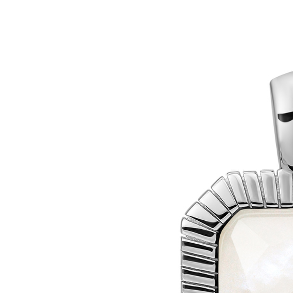 Pendant | Silver - Mother of Pearl Baguette
