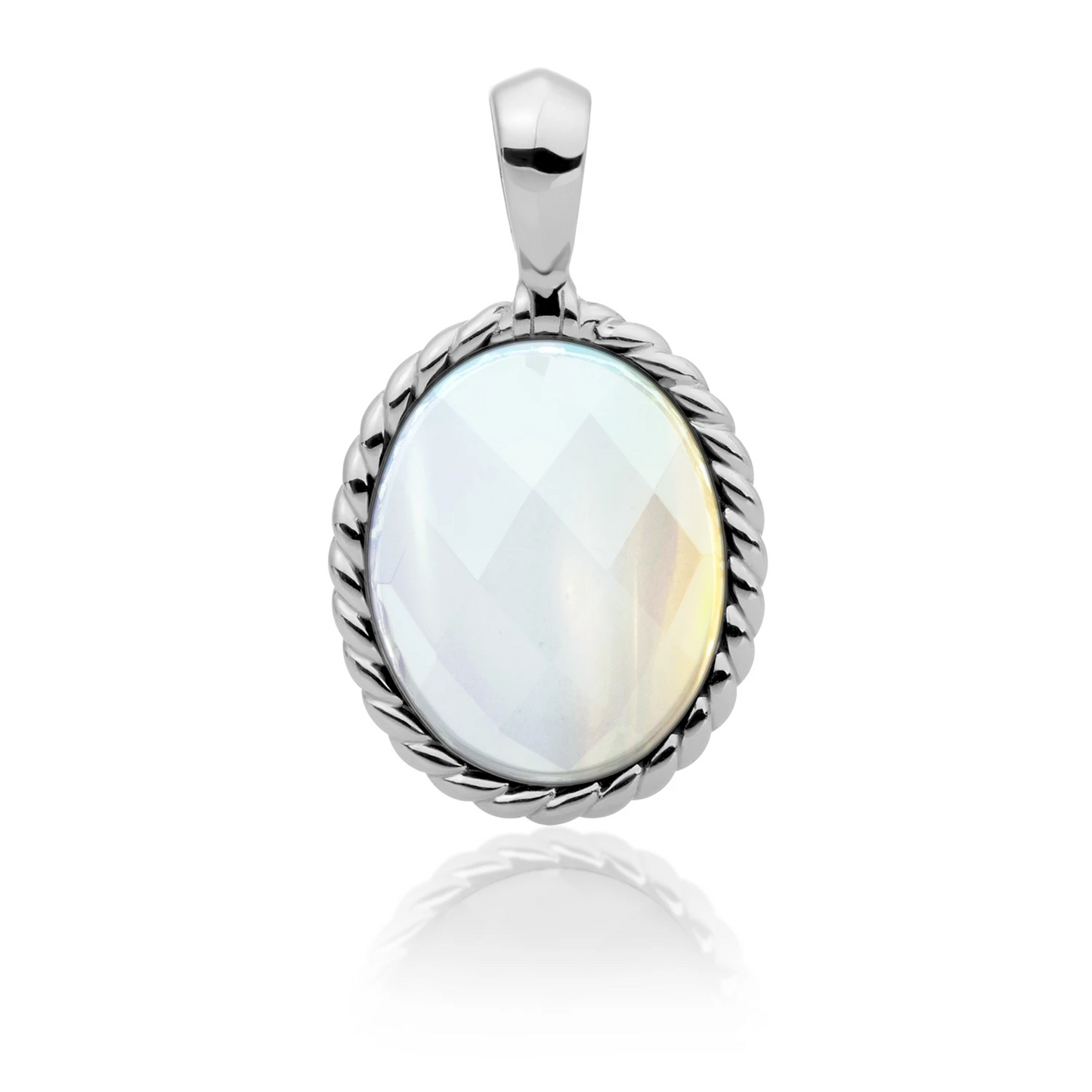Pendant | Silver - Opalite Twist