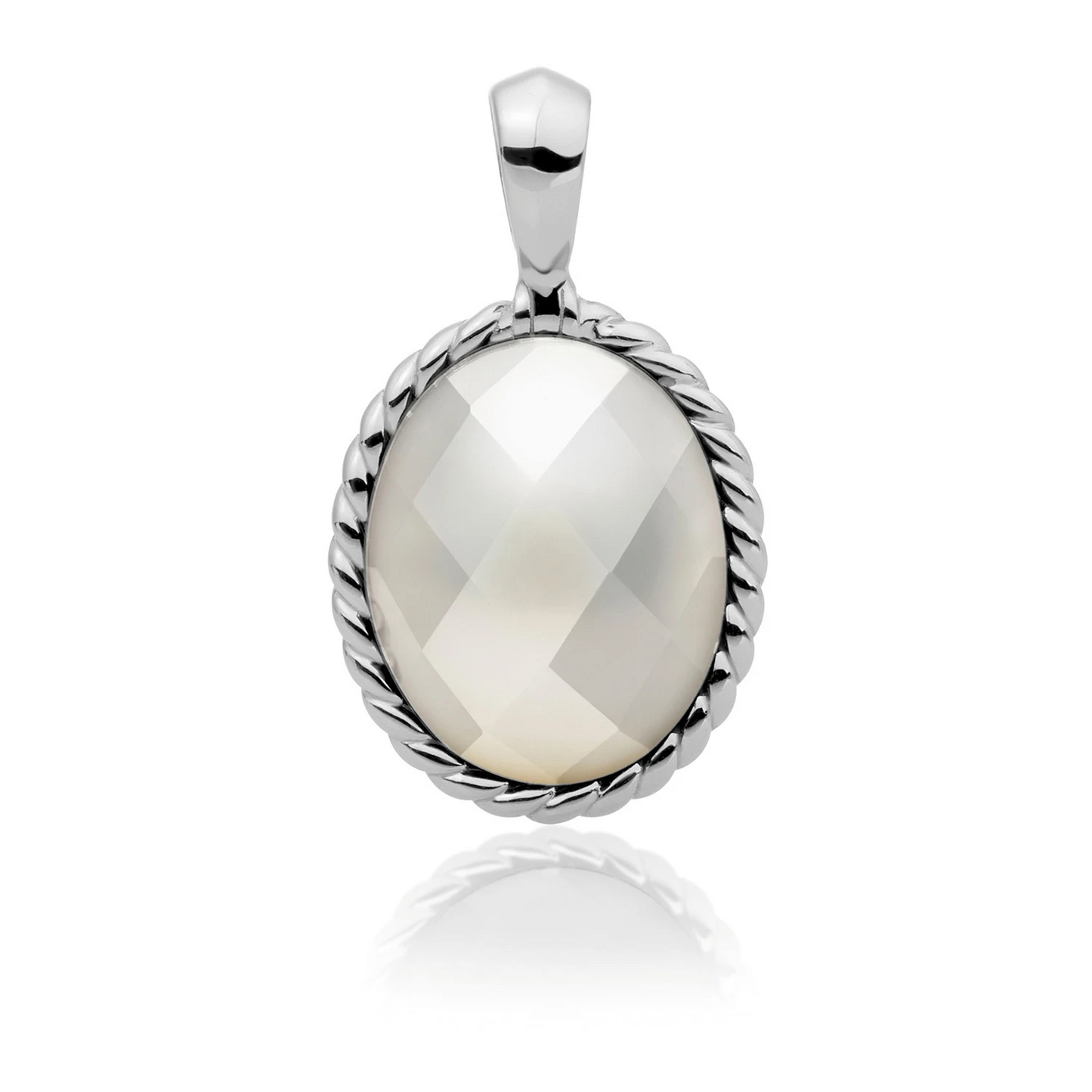 Pendant | Silver - Pearl Twist