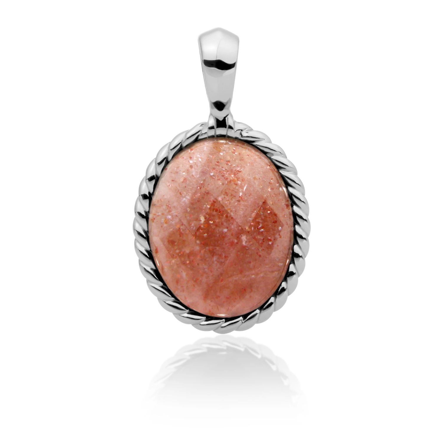 Pendant | Silver - Sunstone Twist