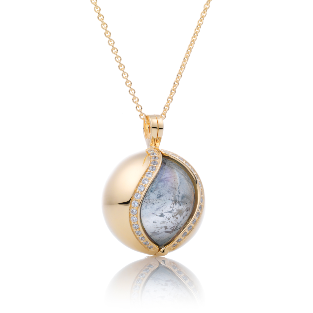 Pendant - The Core Crystal Gold - CZ Polished 20mm