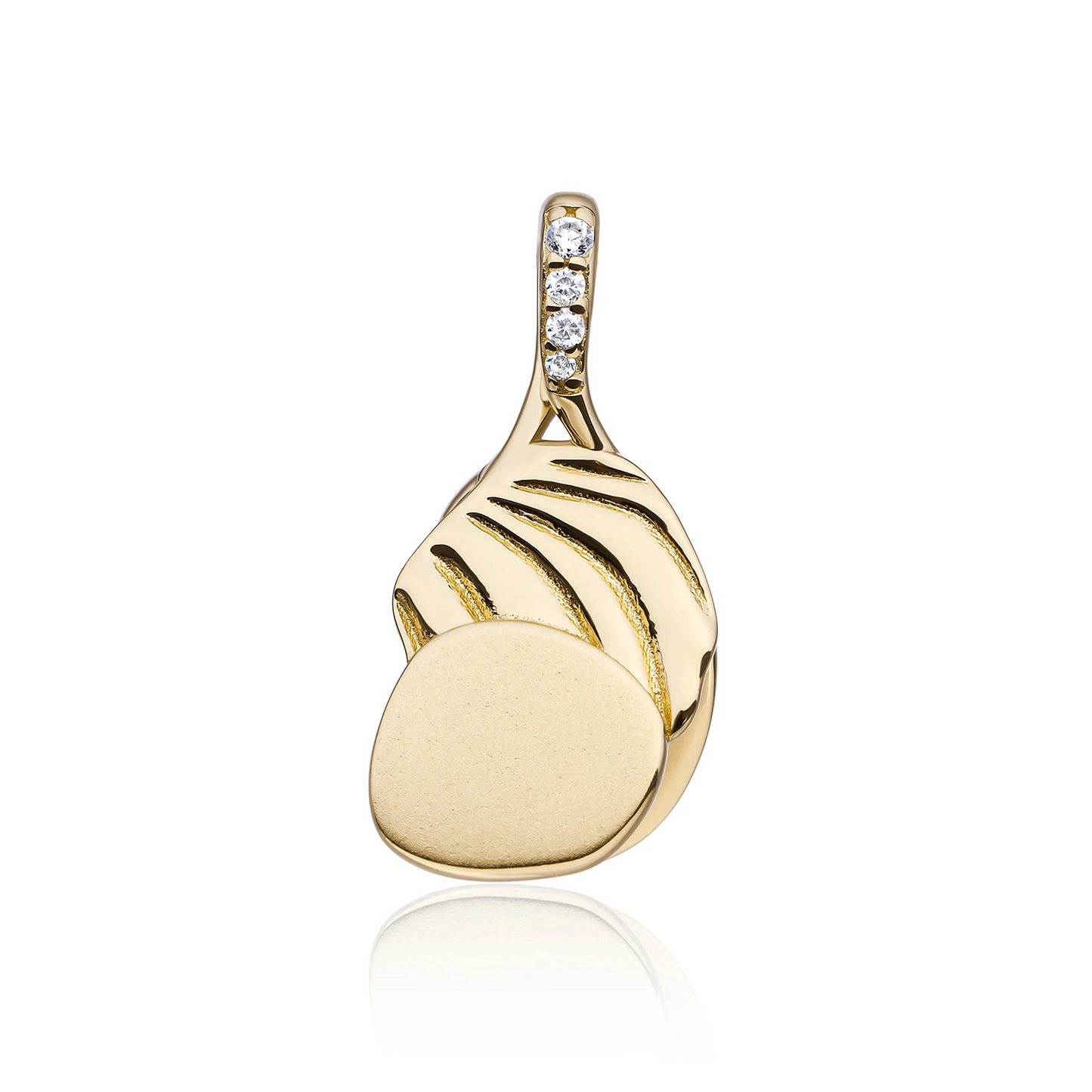 Pendant | Uneven Gold - CZ