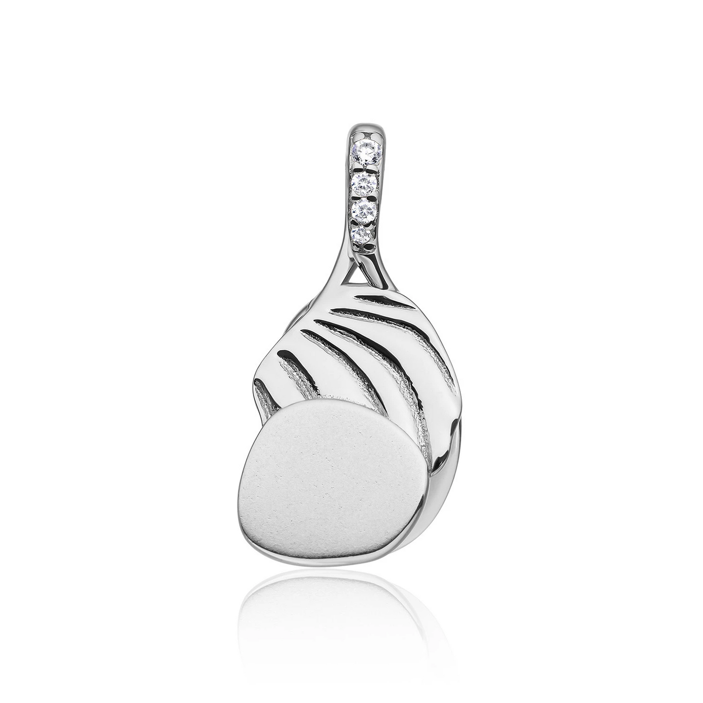 Pendant | Uneven Silver - CZ
