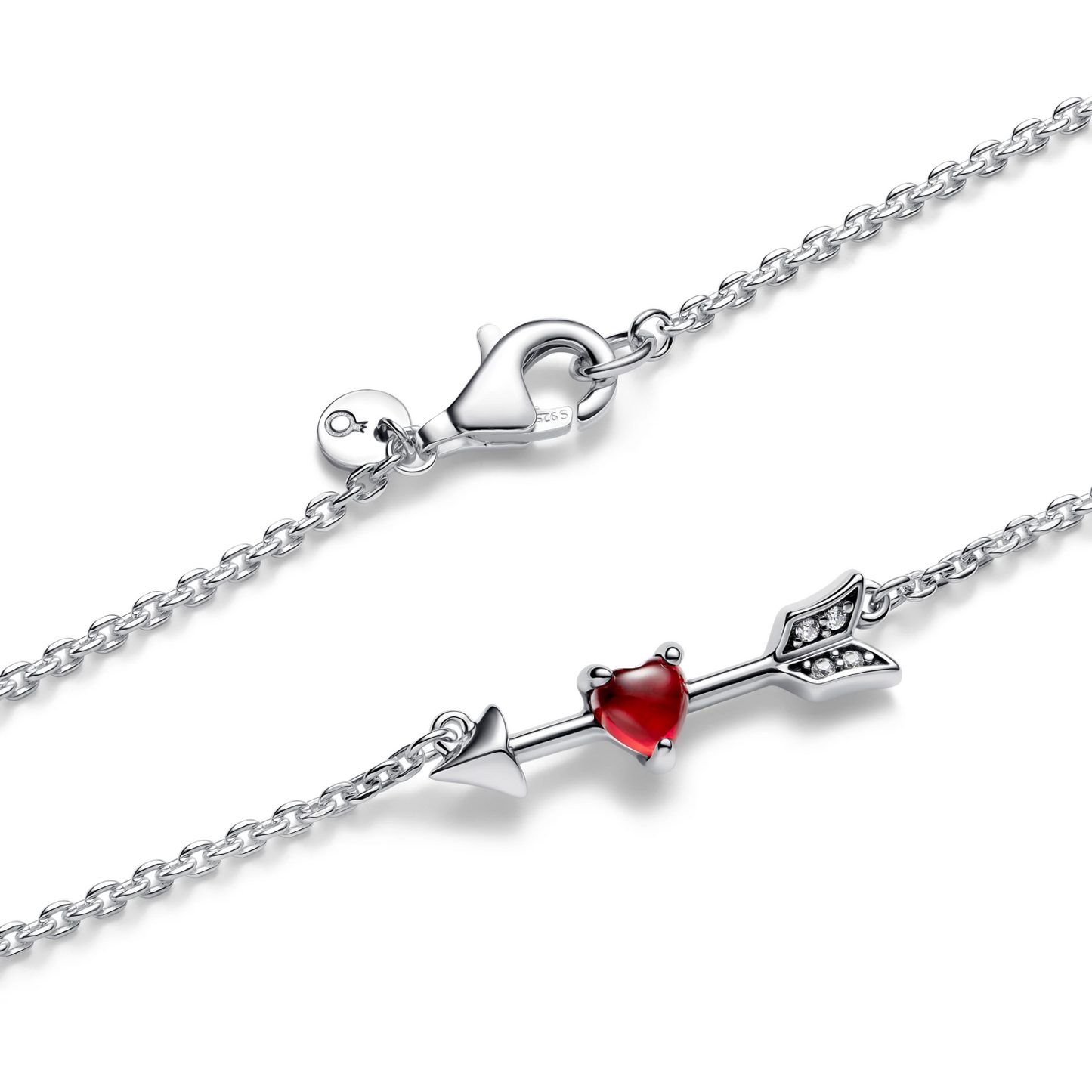 Pijl & Muranoglas Hart Halsketting