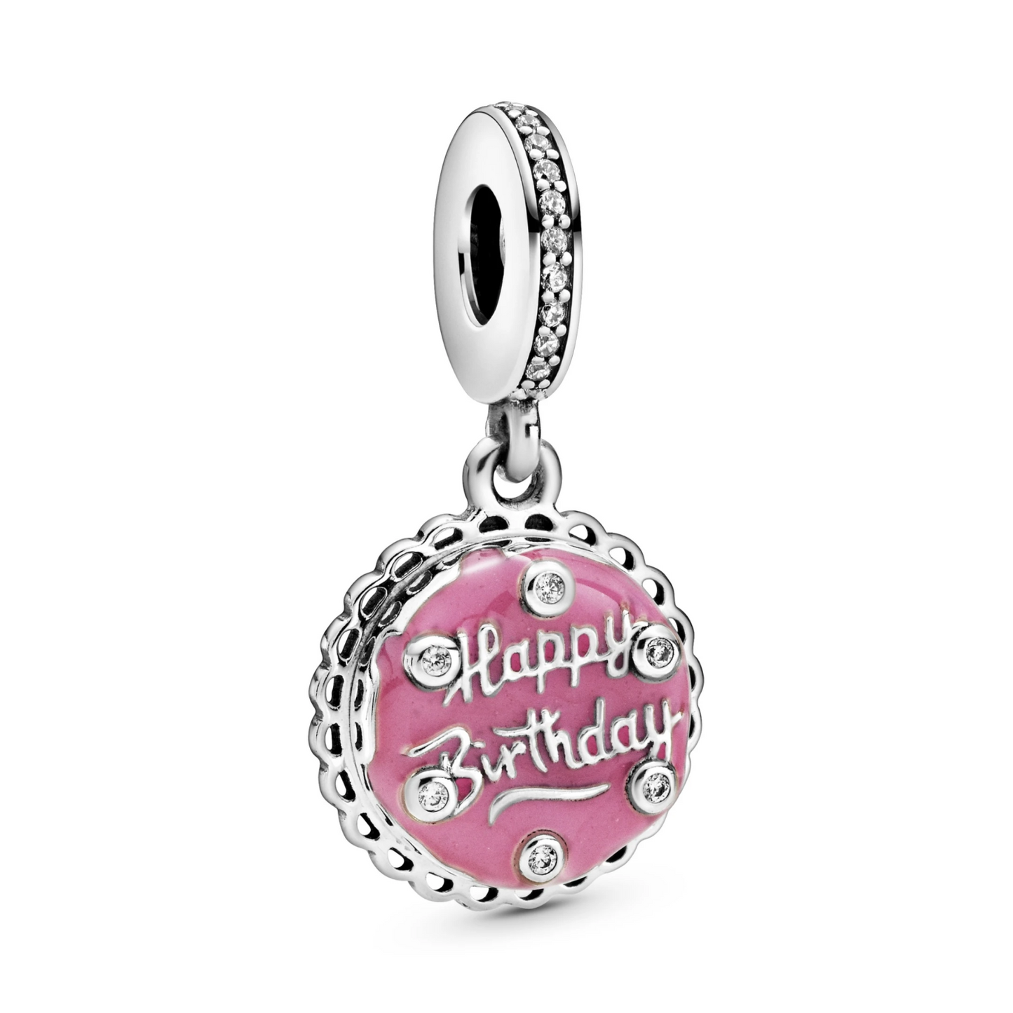 Pink Birthday Cake Hangende Bedel