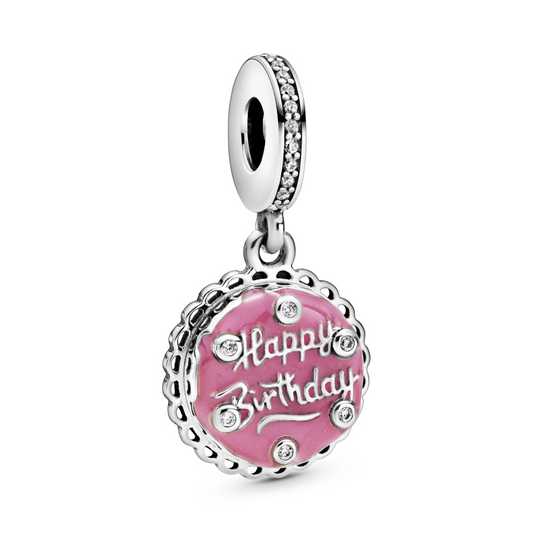 Pink Birthday Cake Hangende Bedel