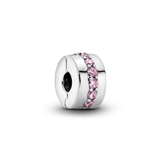 Pink Sparkling Row Clip Bedel