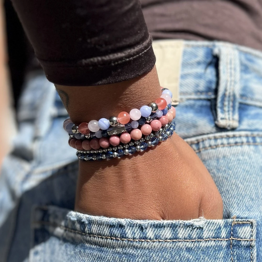 Pink Summer Vibes silver-coloured - 6mm S