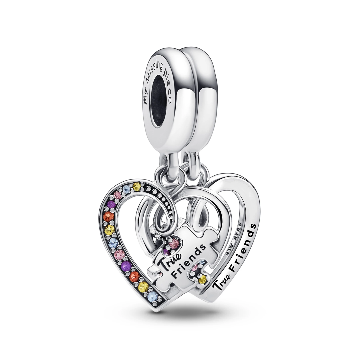 Puzzle Piece Hearts Splittable Friendship Hangende Bedel