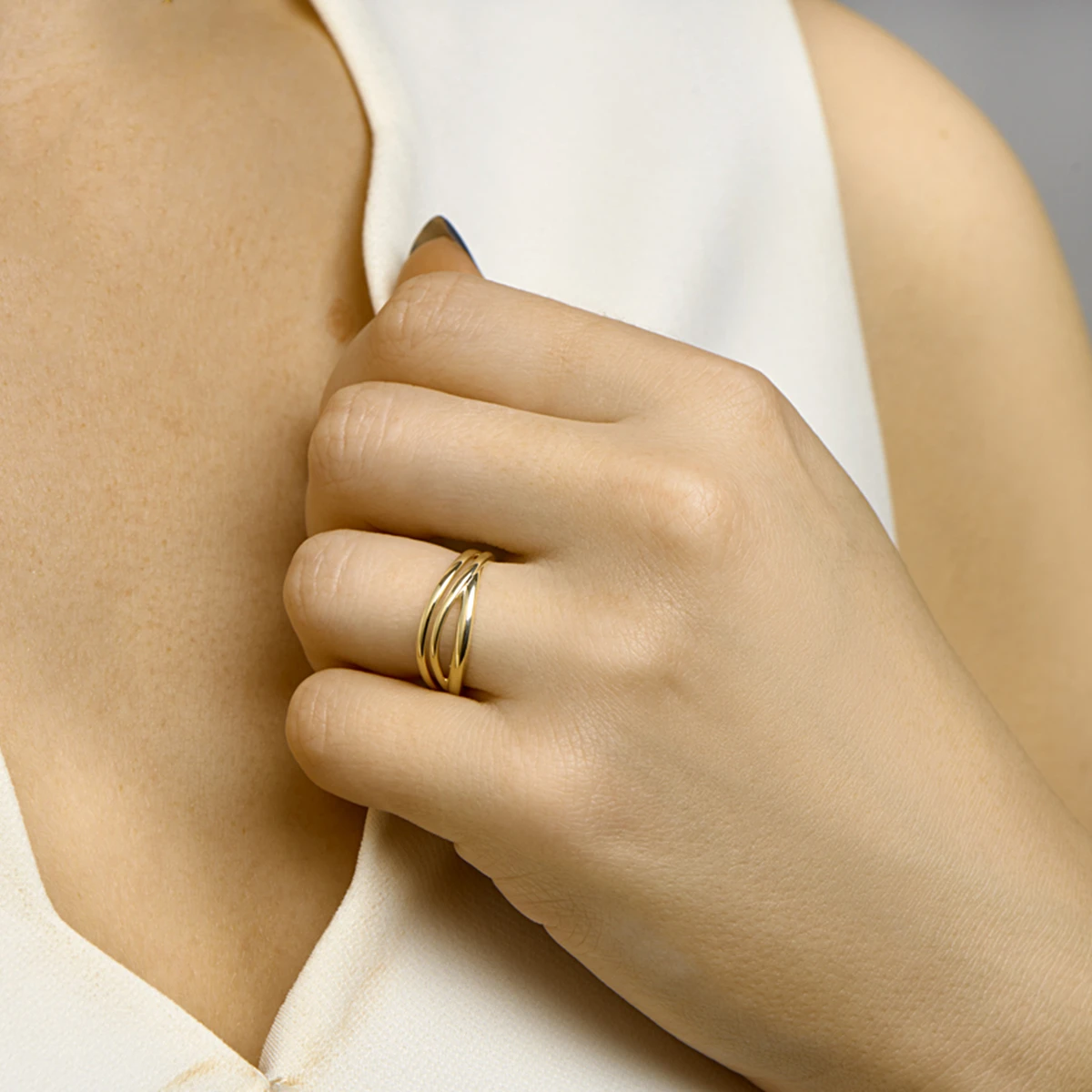 ring 14K geelgoud