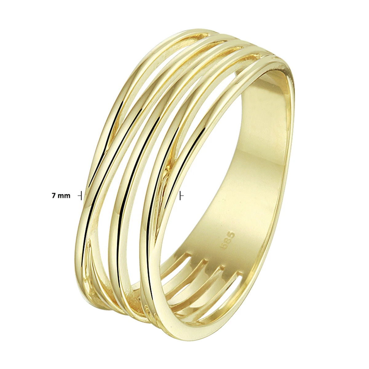 ring 14K geelgoud