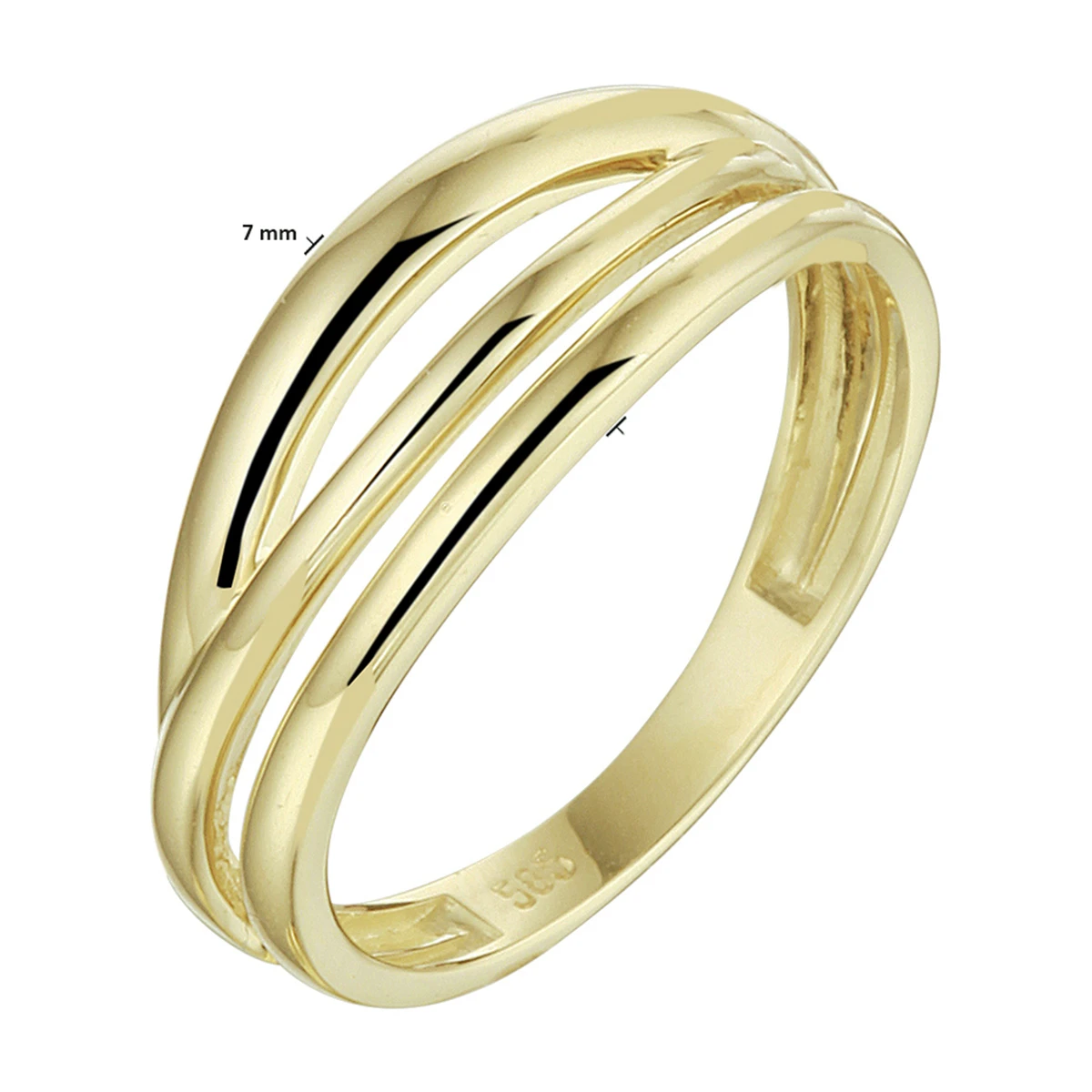ring 14K geelgoud