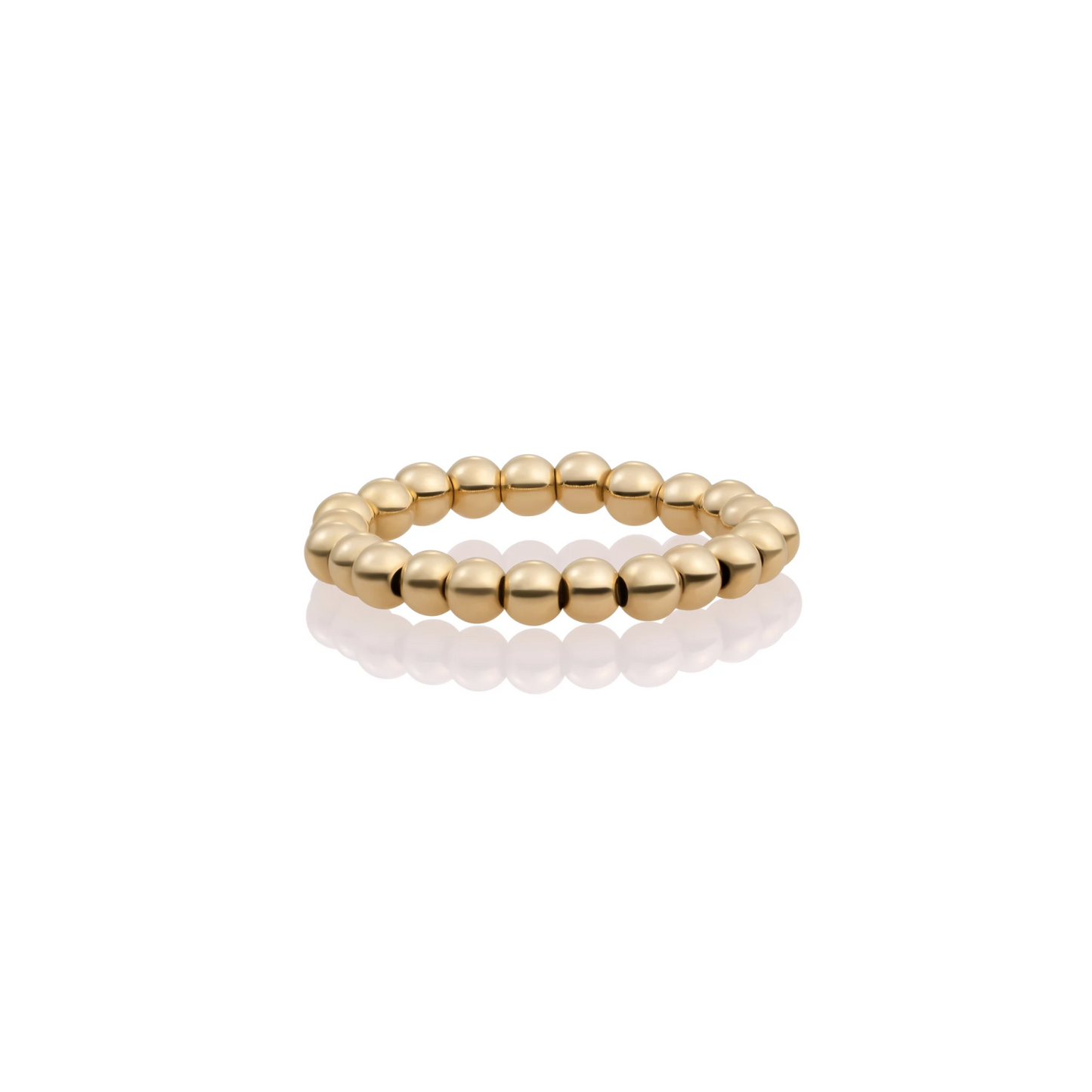 Ring | 3mm beads - Gold