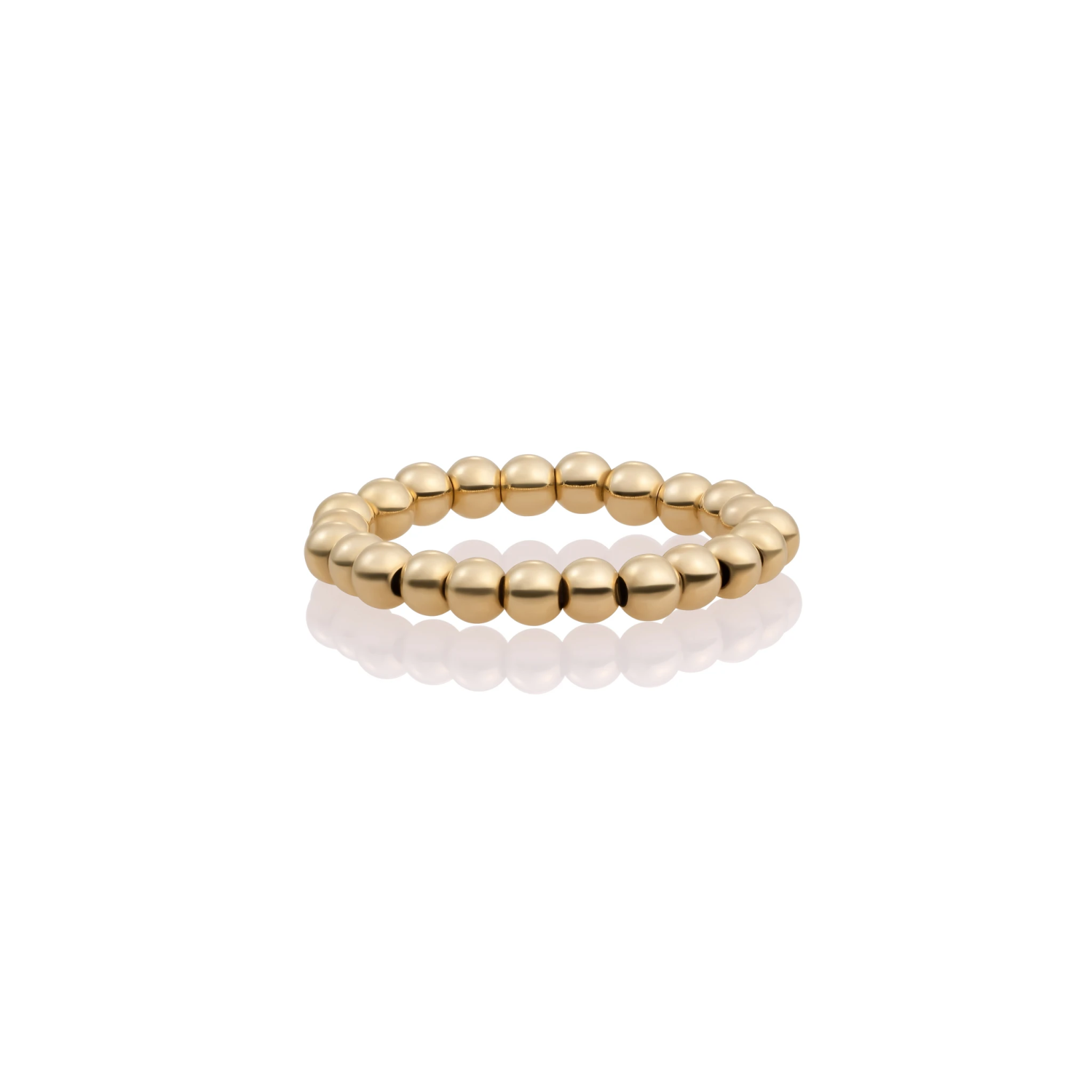 Ring | 3mm beads - Gold