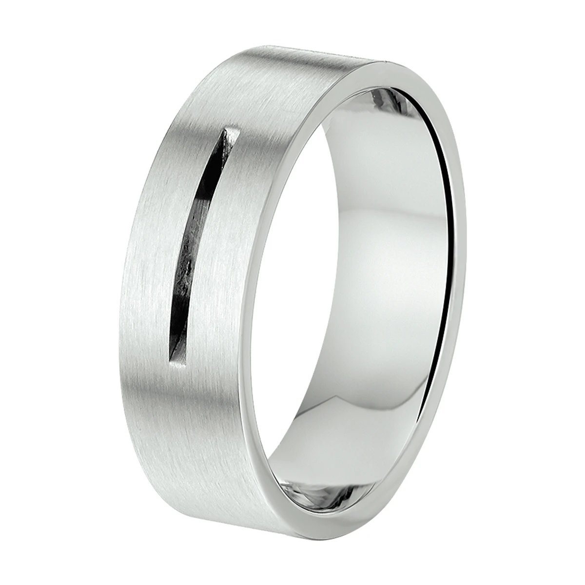 ring 7 mm zonder cz edelstaal