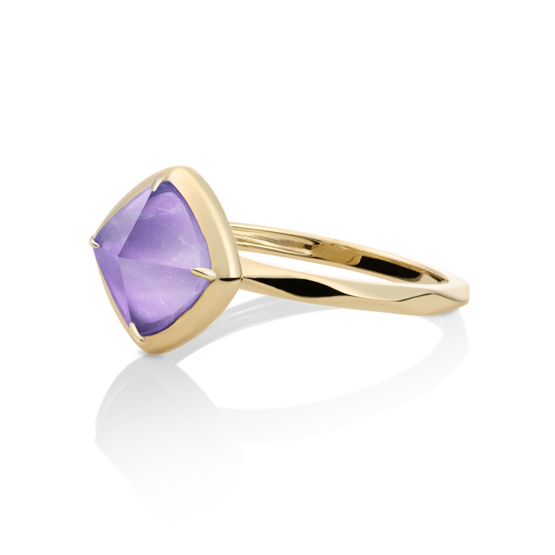 Ring | 9k Gold - Amethyst Edge - 54