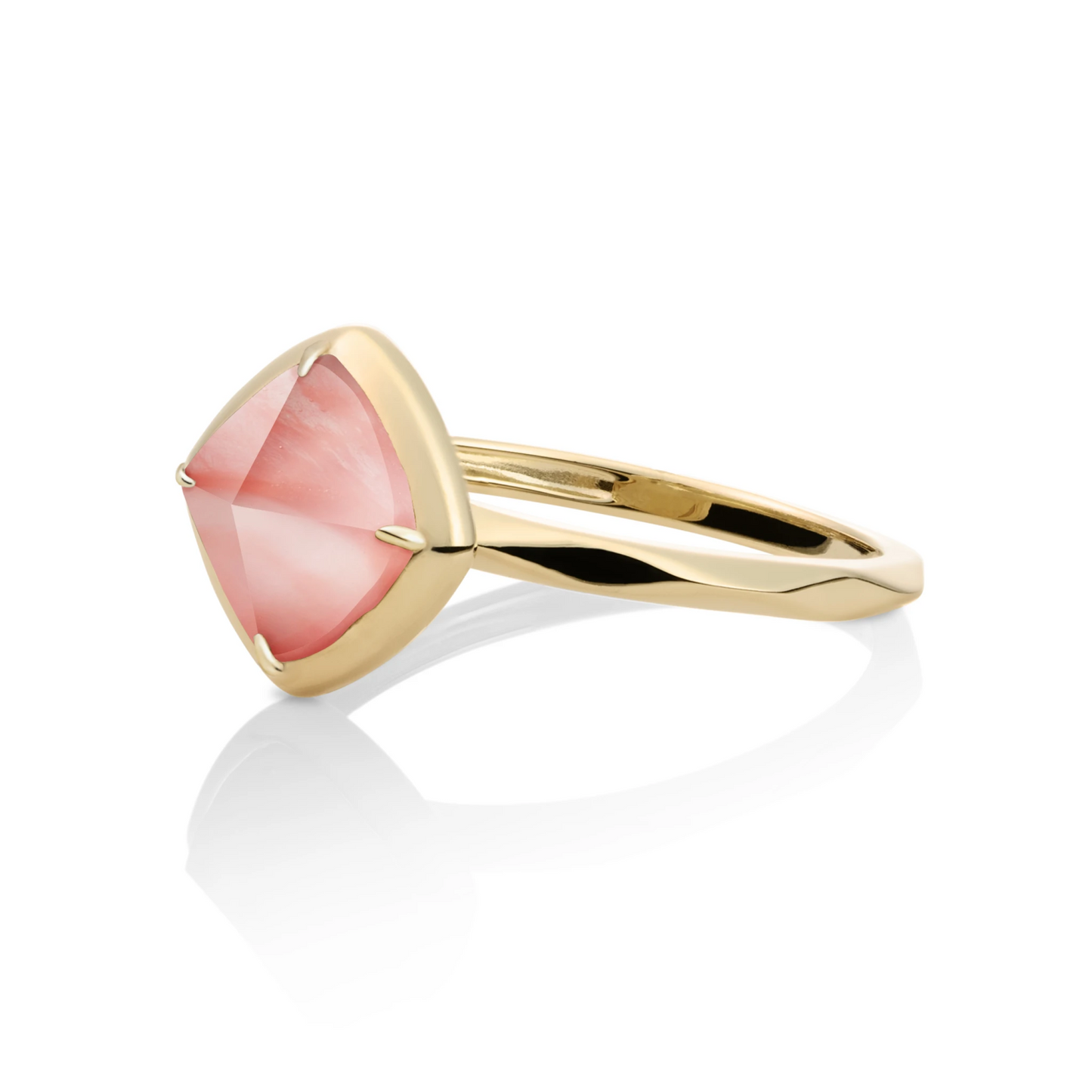 Ring | 9k Gold - Cherry Quartz Edge - 52