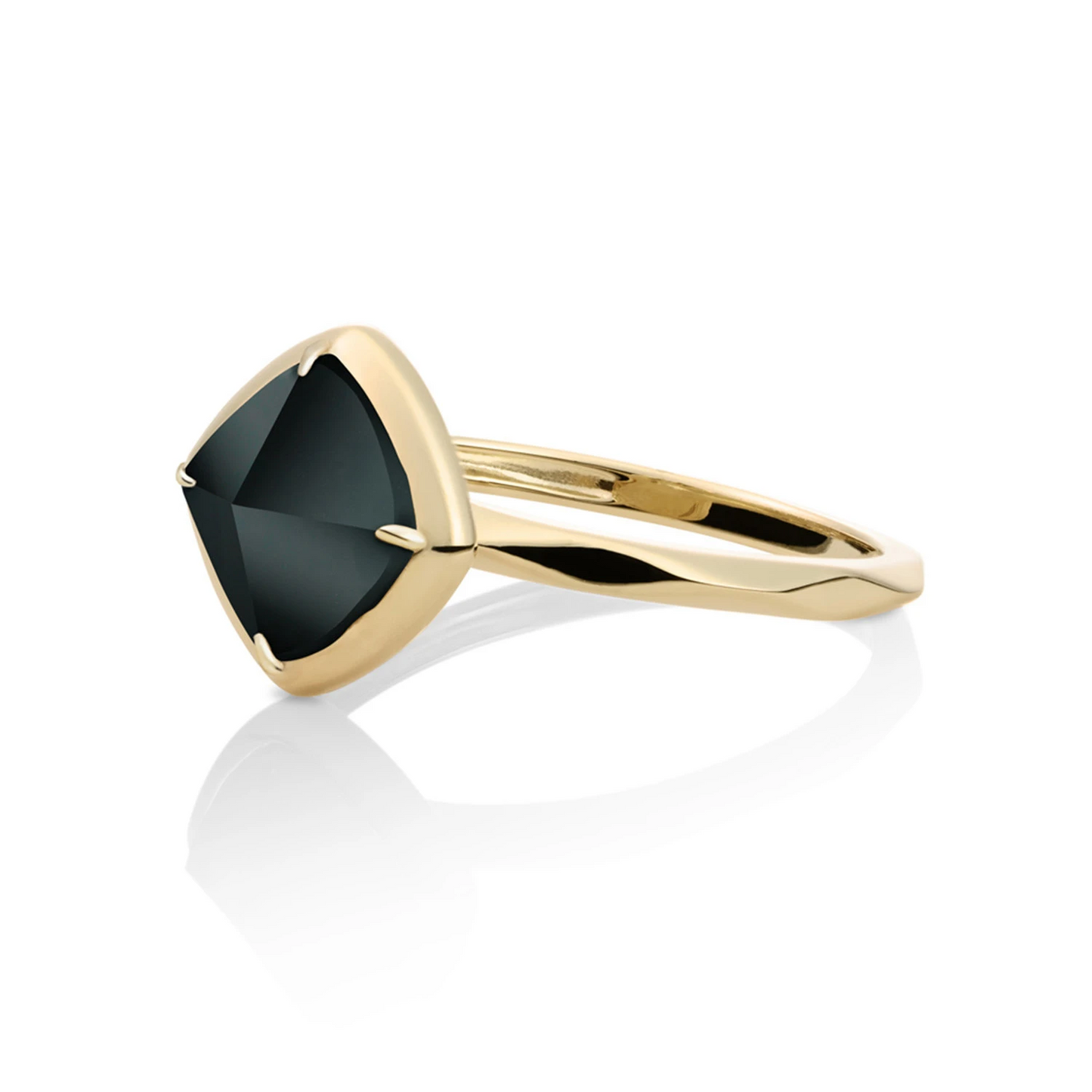 Ring | 9k Gold - Onyx Edge - 54