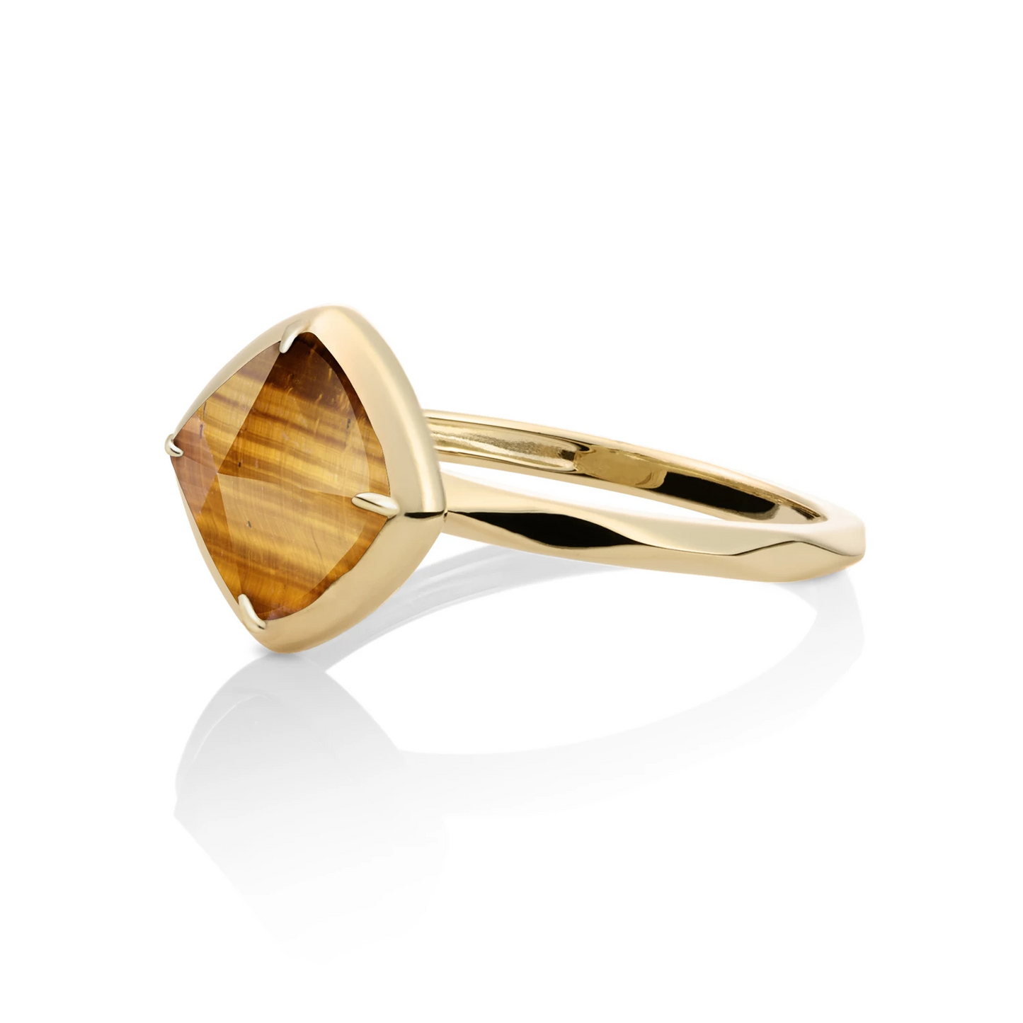 Ring | 9k Gold - Tiger Eye Edge - 60