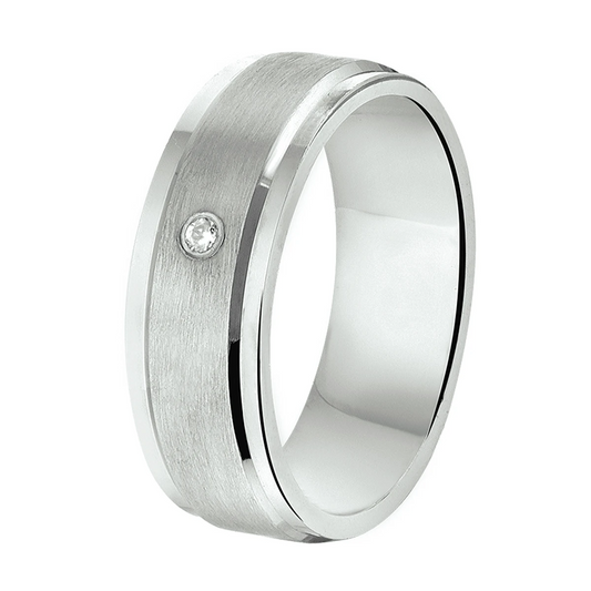 ring a208 - 6,5 mm - met cz zilver gerhodineerd