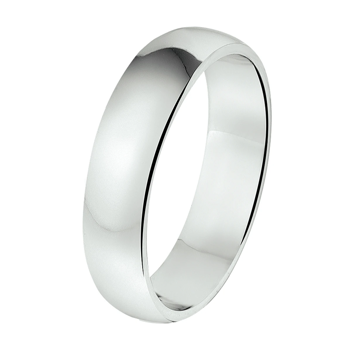 ring a301 - 5 mm - zonder steen zilver gerhodineerd