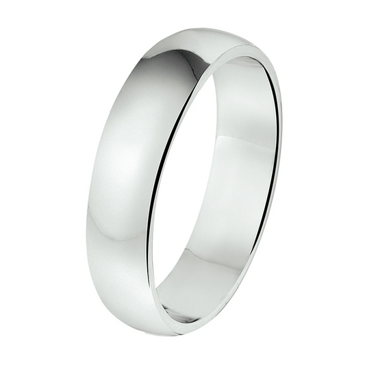ring a301 - 5 mm - zonder steen zilver gerhodineerd