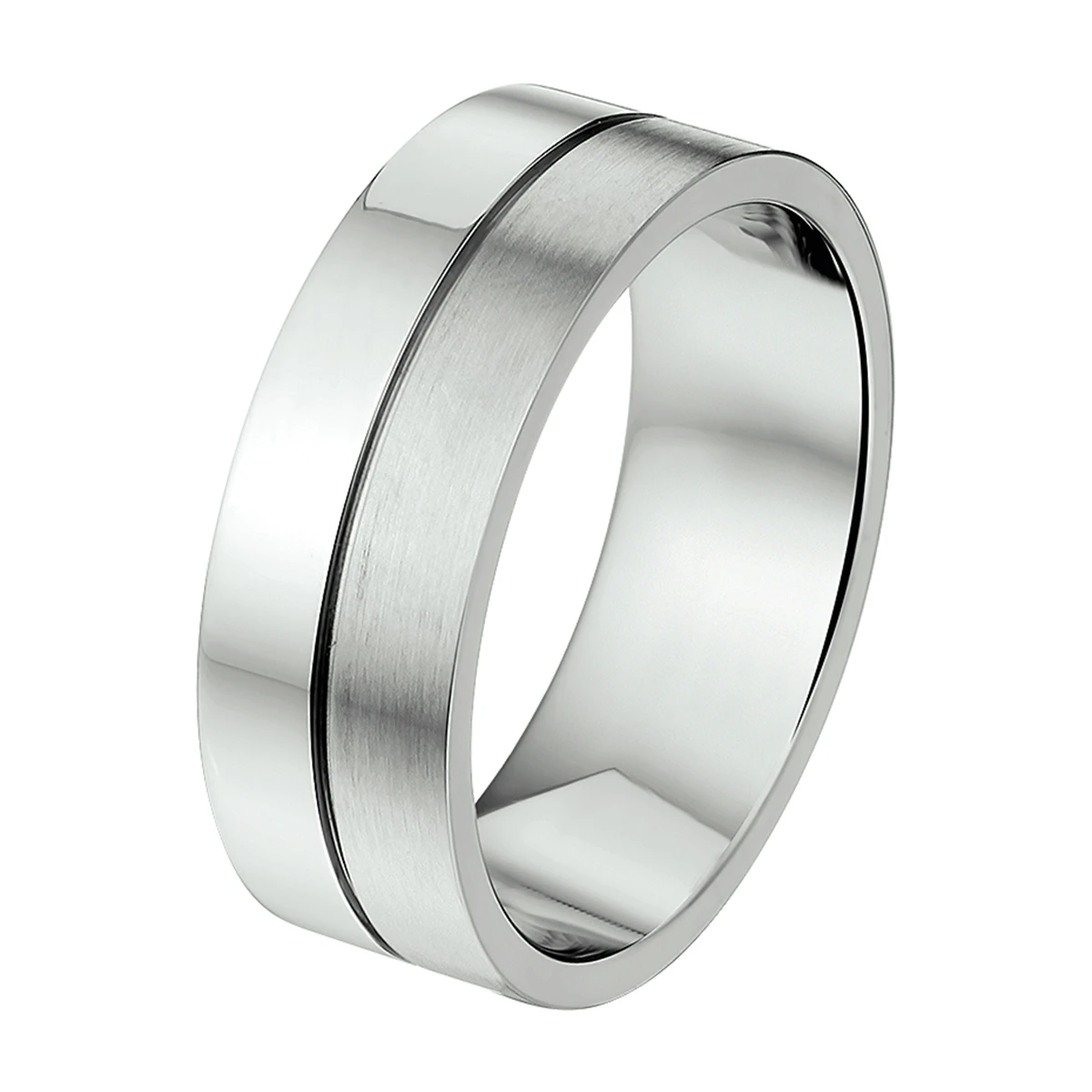 ring a503 - 8 mm - zonder cz edelstaal
