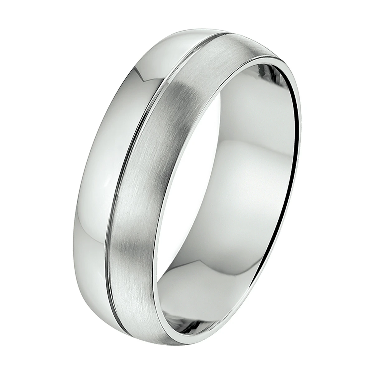 ring a504 - 7 mm - zonder cz edelstaal