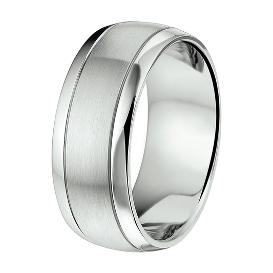 ring a510 - 9 mm - zonder cz edelstaal
