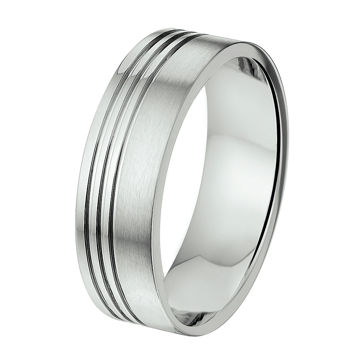 ring a511 - 7 mm - zonder cz edelstaal