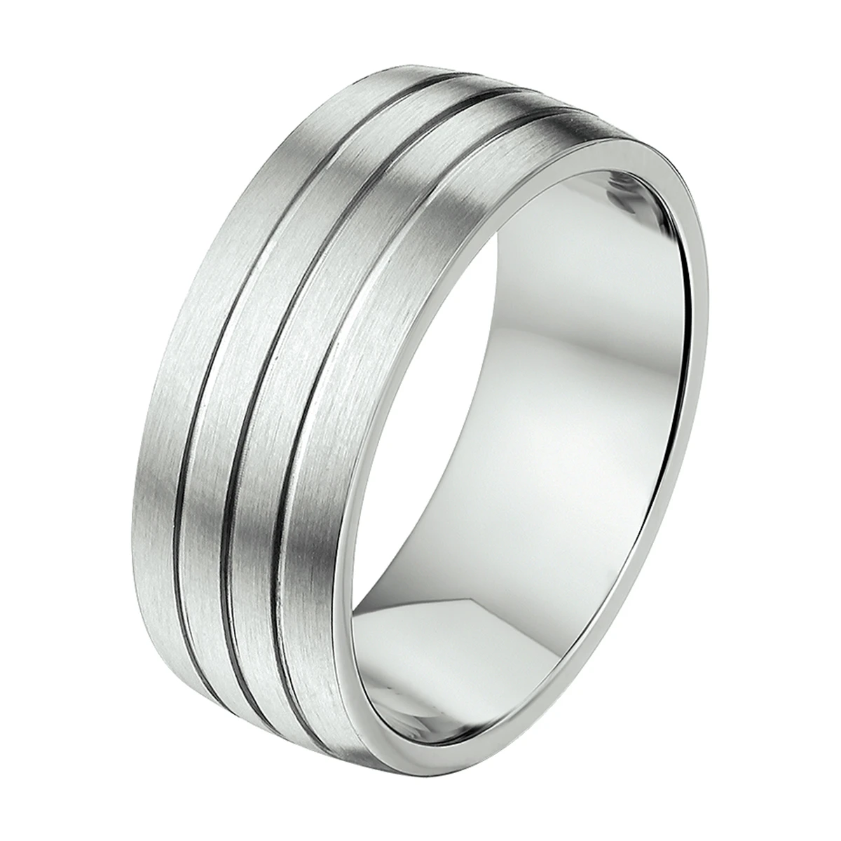 ring a512 - 8,5 mm - zonder cz edelstaal