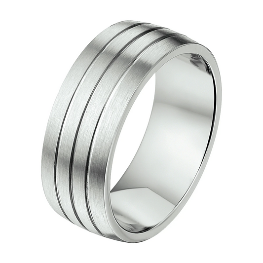 ring 8,5 mm zonder cz edelstaal