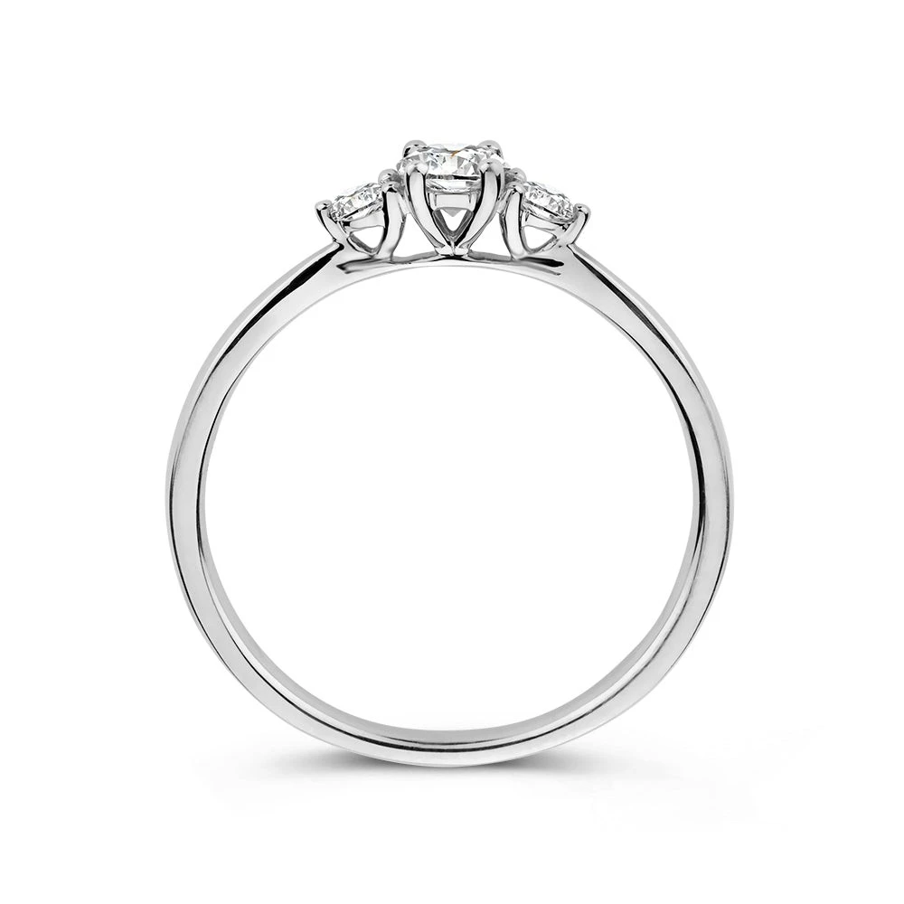 Ring Alix 0,37 crt. witgoud Maat 51