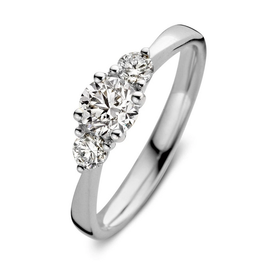 Ring Alix 0,75 crt. witgoud Maat 55