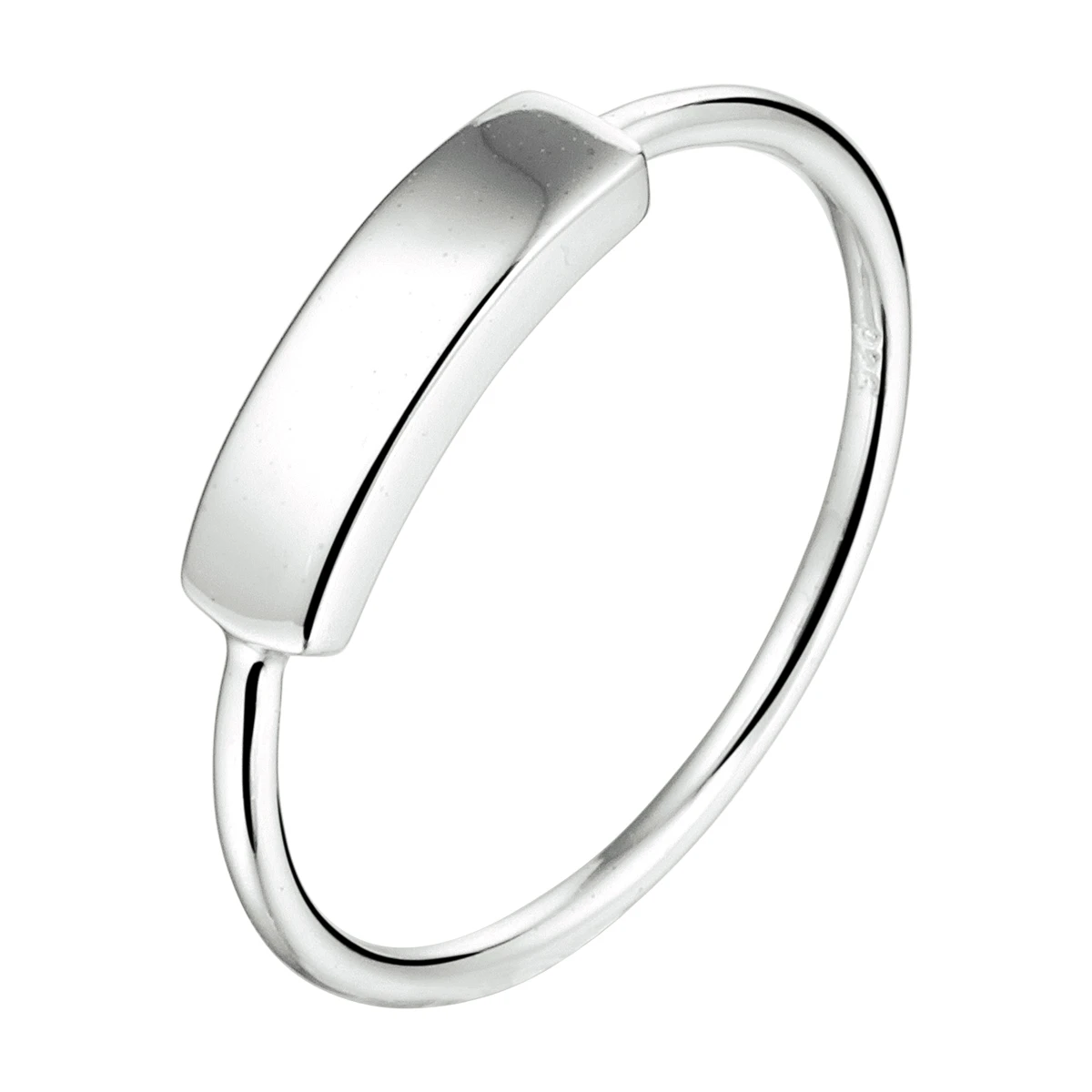 ring balkje zilver gerhodineerd