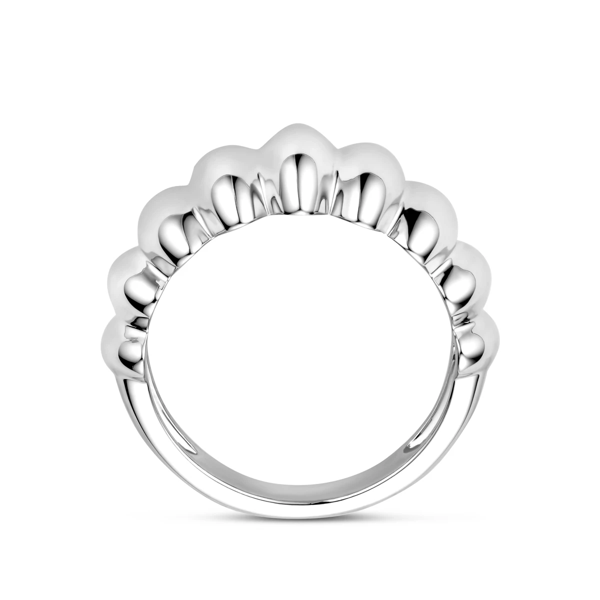 ring balloon zilver gerhodineerd