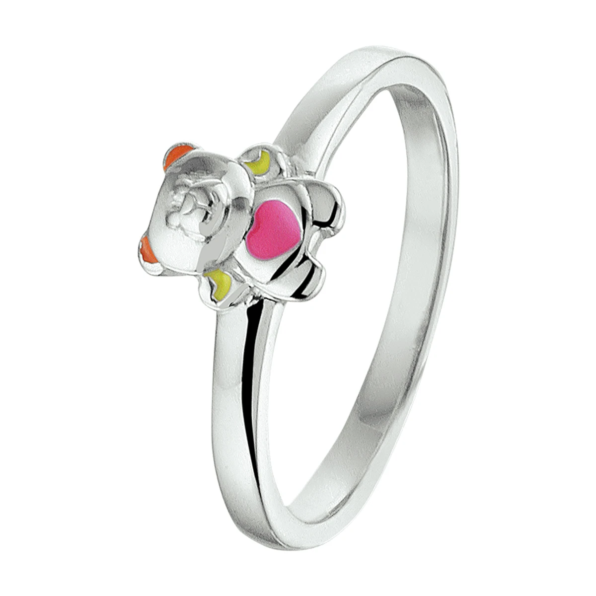 ring beer zilver gerhodineerd