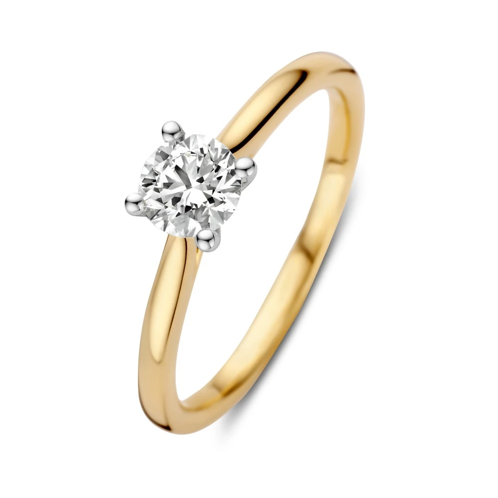 Ring bicolor Lab Grown Diamant 0.50 crt. Maat 52