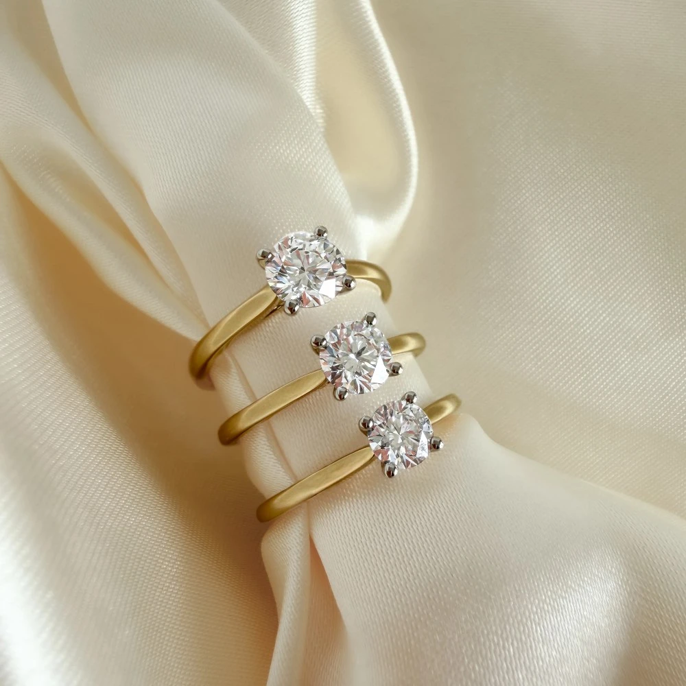 Ring bicolor Lab Grown Diamant 0.50 crt. Maat 52