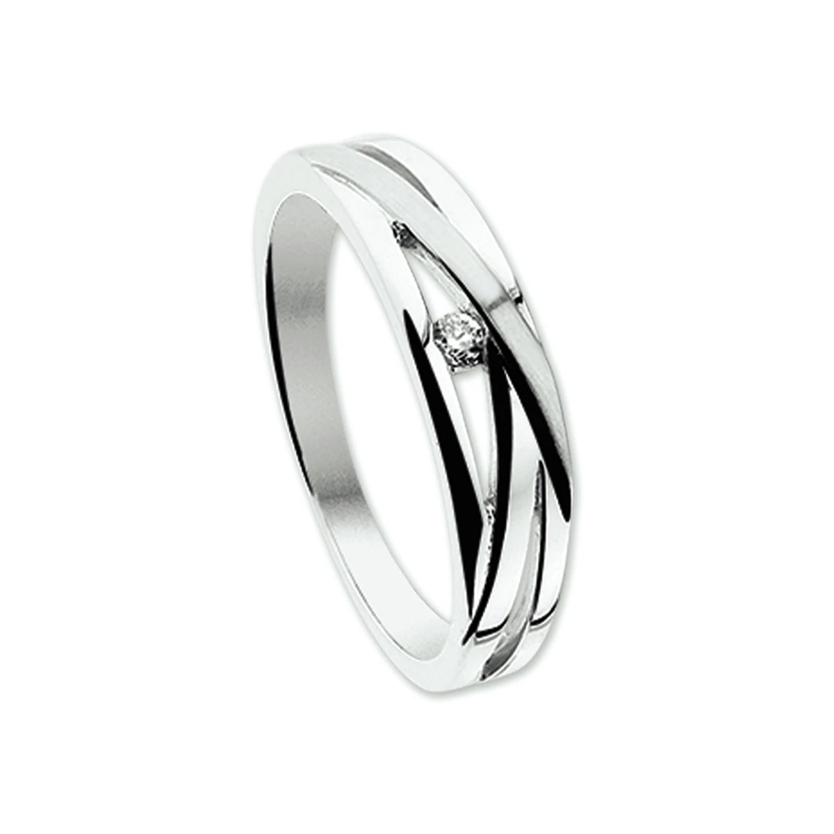 ring diamant 0.03ct h si 14K witgoud