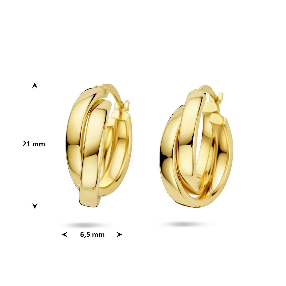 ring diamant 0.09ct h si 14K geelgoud