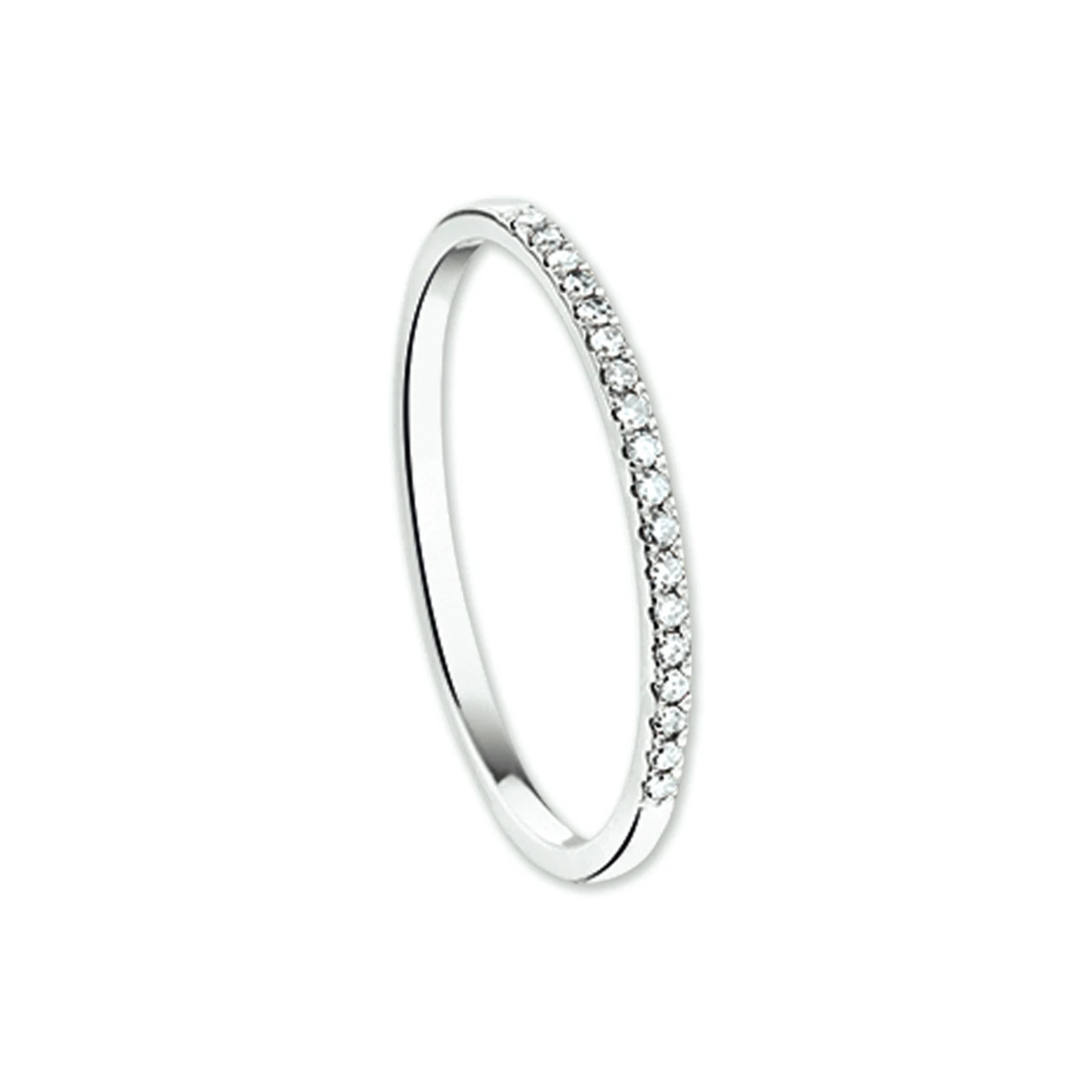 ring diamant 0.09ct h si 14K witgoud