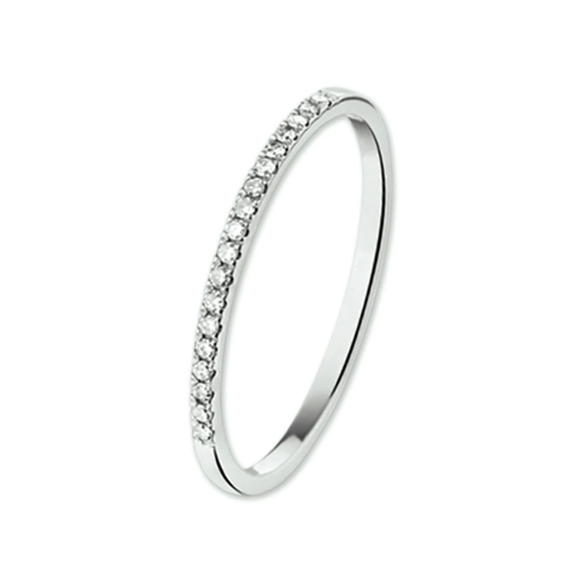 ring diamant 0.09ct h si 14K witgoud